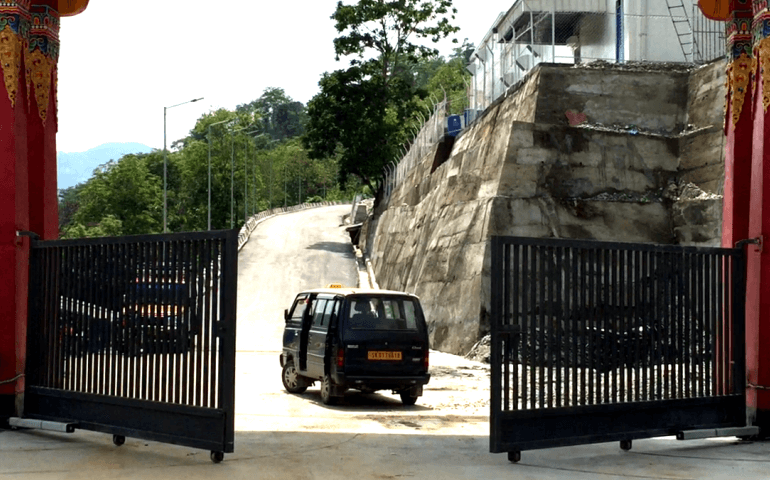 Automatic swing gates by NIHVA installed at industrial complex in India