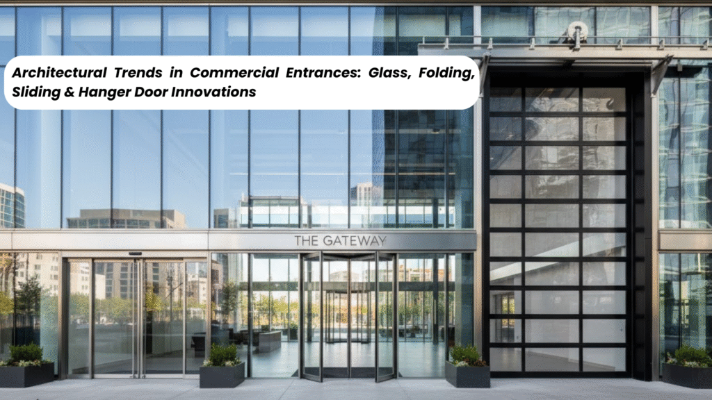 glass, folding, hanging door